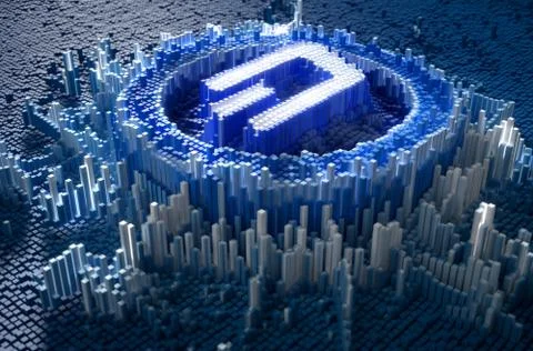 Pixel Dash Concept 库存插图