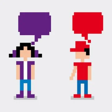 Pixel design over whithe background vector illustration Stock Illustration