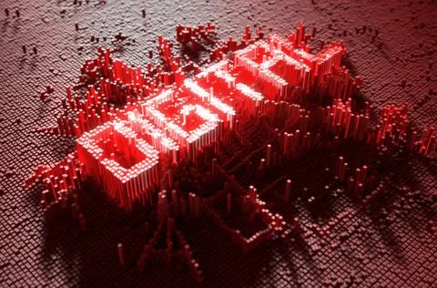 Pixel Digital Concept Stock Illustration