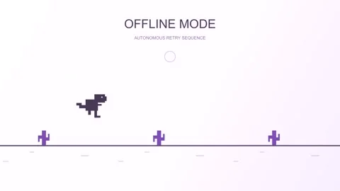 Pixel dinosaur running game animation with obstacles 스톡 동영상 346928110