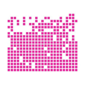 Pixel disintegration effect abstract data visualization concept 스톡 일러스트