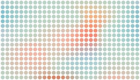 Pixel dot background. Halftone bitmap dotted gradient texture. Smooth speckle Stock Illustration
