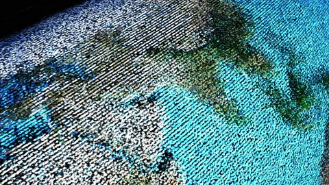 Pixel Earth Planet. 3D rendering. Stock Footage 161066656