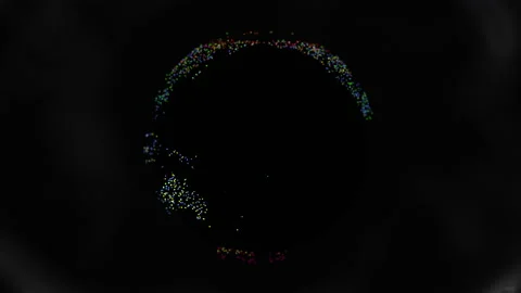 Pixel Earth Planet. 3D rendering. Pixelation of the world map. Stock Footage 218429238