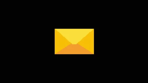 Pixel envelope glitch icon animated. Vídeo Stock 167814600
