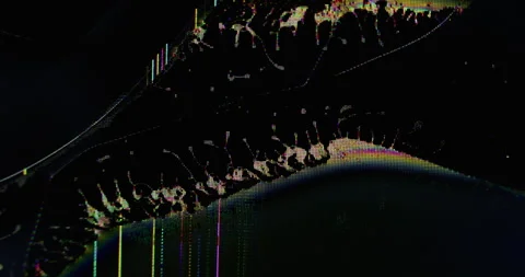 Pixel error matrix distort glitch liquid noise Stock Footage 321738425