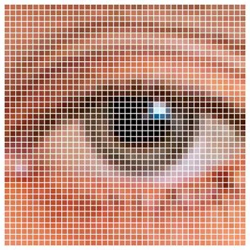 Pixel eye Stock Illustration