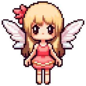 Pixel Fairy Stock Illustration