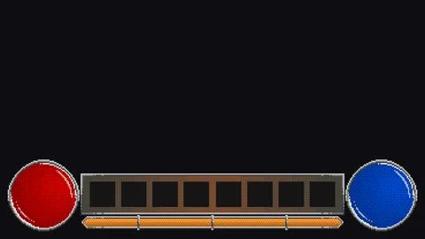 Pixel fantasy game interface bars and orbs 库存插图