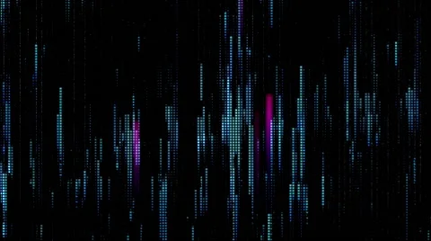 Pixel field of particular dots and vertical lines looped Stock Footage 55201626