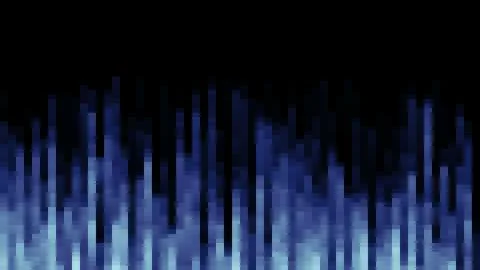 Pixel field of particular dots and vertical lines go down from up Illustrazione stock