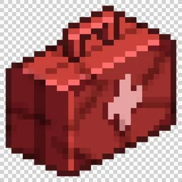 Pixel First Aid Kit: Retro Health Icon Stock Illustration