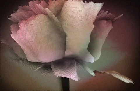 Pixel flowers Stock Photos