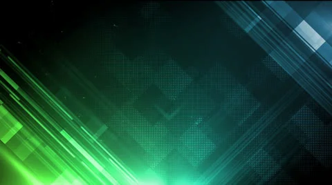 Pixel Form Blue Green Stock Footage 26060905