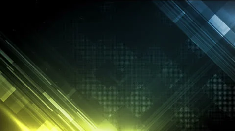 Pixel Form Blue Yellow Stock Footage 26060968