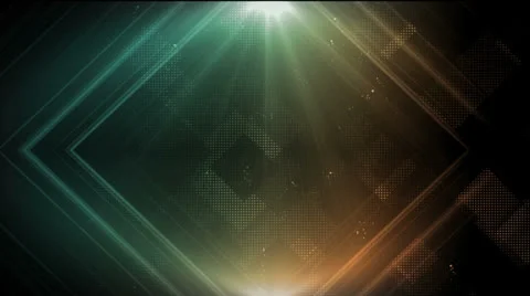 Pixel Frame Blue Amber Stock Footage 26061802