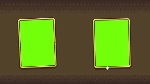 Pixel frames loop animation with green screen Stock Footage 331799437