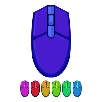 Pixel game mouse cartoon vector graphic Stock Illustration