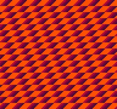 Pixel Geometric Rhombus Seamless Pattern 스톡 일러스트