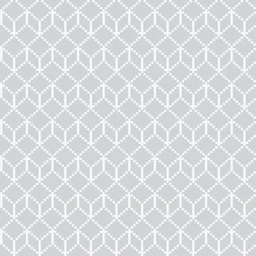 Pixel geometric seamless pattern Illustration