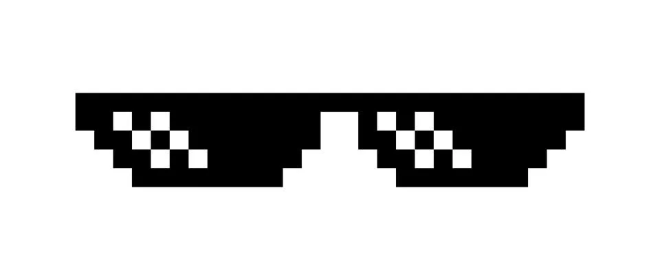 Pixel glasses vector image like a boss Stockillustratie