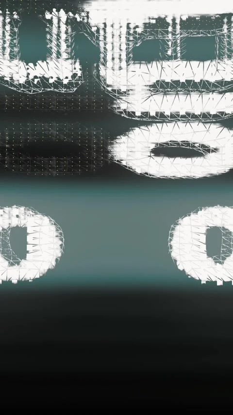 Pixel Glitch Digital Loop Animation Stock Footage 303597848