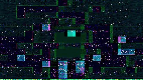 Pixel glitch electronic distortion grain noise Stock Illustration