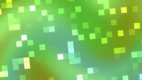 Pixel Glow – Abstract Motion with Glowing Squares Stock Footage 310642804
