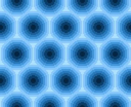 Pixel Gradient Circle Seamless Pattern Stockillustratie