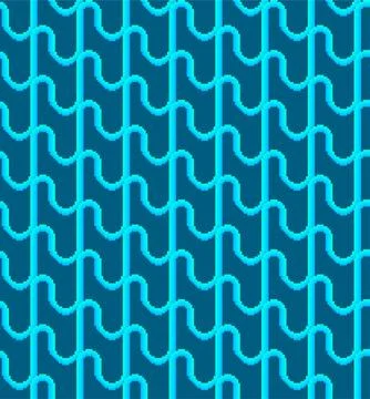 Pixel Gradient Hook Grid Seamless Pattern Stock Illustration