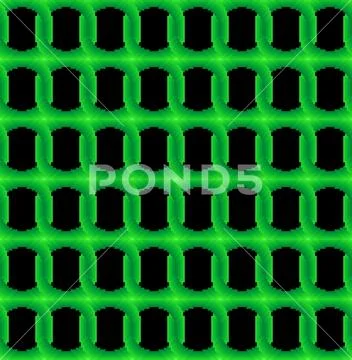 Pixel Gradient Interlocking Circular Chain Seamless Pattern Ilustraciones de archivo