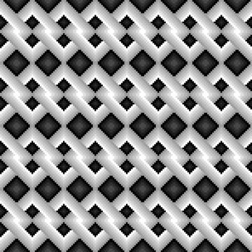 Pixel Gradient Interlocking Square Chain Seamless Pattern イラスト素材