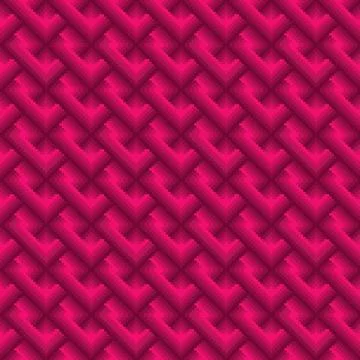 Pixel Gradient Interlocking Weave Seamless Pattern Illustrazione stock