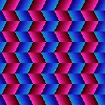 Pixel Gradient Parallelogram Chevron Pattern Illustration