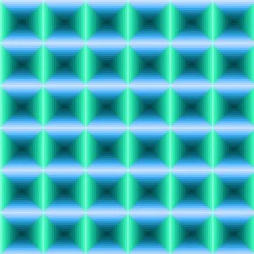 Pixel Gradient Recessed Square Seamless Pattern Illustration