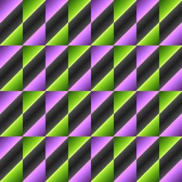 Pixel Gradient Slanted Grid Seamless Pattern Stock Illustration