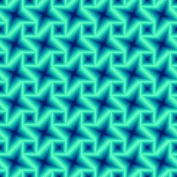 Pixel Gradient Star Chamber Grid Seamless Pattern イラスト素材