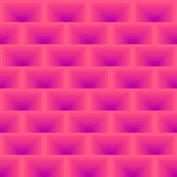 Pixel Gradient Stepped Brick Wall Seamless Pattern Stock Illustration