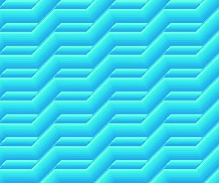 Pixel Gradient Stepped Chevron Stripe Seamless Pattern Illustrazione stock