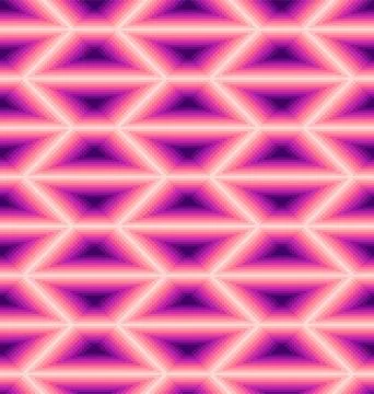 Pixel Gradient Trapezoid Seamless Pattern Stockillustratie