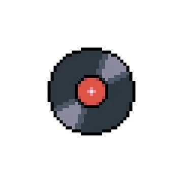 Pixel gramophone for 8 bit games. cross stitch pattern vector illustration. 스톡 일러스트