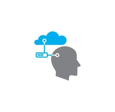 Pixel grey blue on white background Stock Illustration