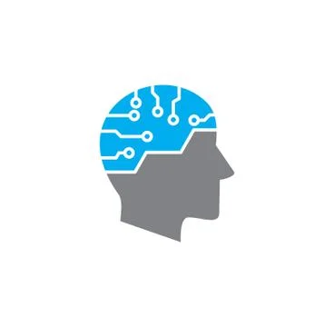 Pixel grey blue on white background Stock Illustration