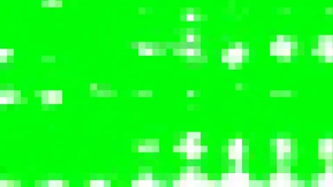 Pixel grid background moves fast on green screen Video stock 138456366