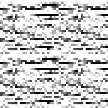 Pixel Grid Bright Black and White Pattern Illustrazione stock