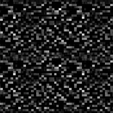 Pixel Grid Dark Black and White Pattern Stock Illustration