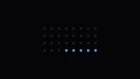Pixel Grid Loading Screen Perfect Loop Stock Footage 340925872
