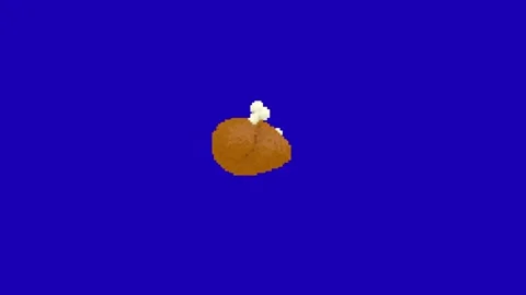 Pixel Grilled Chicken Art Animation 動画素材 337328387