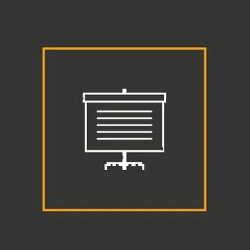 Pixel icon boards for information. Vector design Stock Illustration