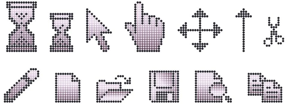 Pixel Icons Stock Illustration